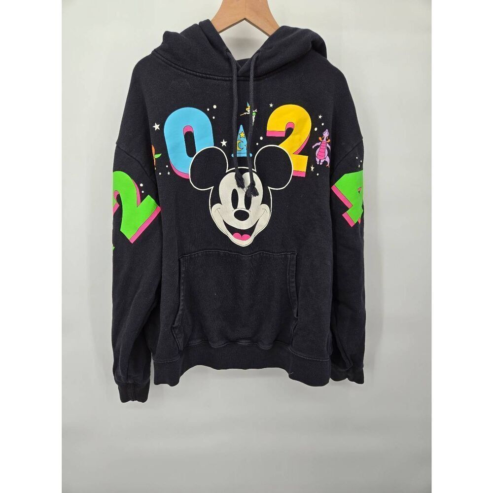 Disney 2024 Hoodie Size Medium Black Mickey Figment Dumbo